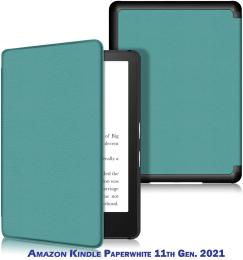 Чохол-книжка для електронної книги BeCover Smart Case Amazon Kindle Paperwhite 11th Gen. 2021 Dark Green (BC_707204)