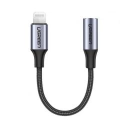 Перехідник Ugreen Lightning (тато) - 3.5mm mini jack (мама) Black