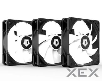 Вентилятор для ПК ID-COOLING TF-12025-ARGB-TRIO Black (3pcs Pack), 120x120x25мм, 4-pin PWM