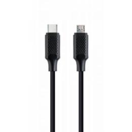 Дата-кабель Cablexpert CC-USB2-CMMBM-1.5M 1.5m USB Type C (тато) - microUSB (тато) Black