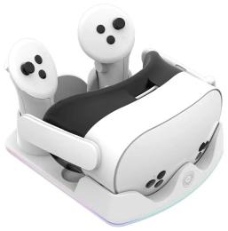 Док-станція Infinity DOBE для VR Quest 2/3/3s Dual Controllers Mqagnetic White
