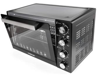 Електрична піч Holmer HEO-248CL 1700 Вт Black 48л. 1 деко конвекція + внут. підсвітка