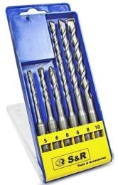 Набір бурів S&amp;R SDS-Plus 6 шт