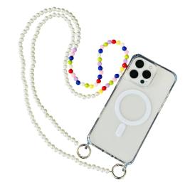 Ремінець для смартфона Infinity Universal White Multi Перлинка на плече