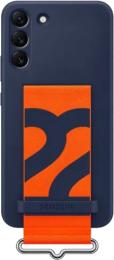 Чохол-накладка Samsung Silicone with Strap Cover для Samsung Galaxy S906 S22 Plus Navy