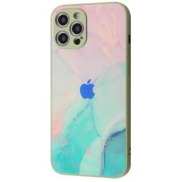 Чохол-накладка Infinity Marble Clouds для iPhone 13 Green