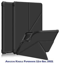 Чохол-книжка для електронної книги BeCover Ultra Slim Origami Amazon Kindle Paperwhite 11th Gen. 2021 Black (707218)