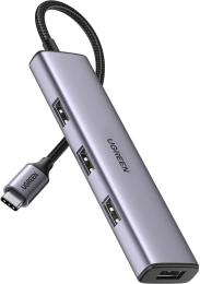 USB-хаб Ugreen CM473 Gray