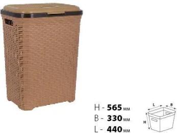 Кошик для білизни Violet House 0726 Ротанг 55 л
