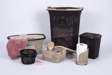 Кошик для білизни Violet House Віолетта 6481509 Coffee (0261 Виолетта COF с/к 65 л)