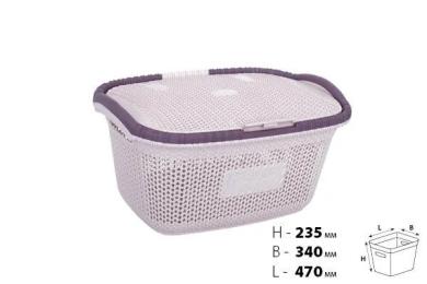 Кошик для білизни Violet House 1002 Виолетта Powder 28 л