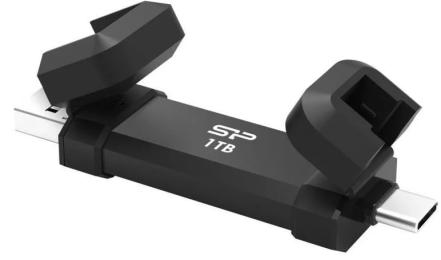 Зовнішній SSD диск Silicon Power DS72 (SP001TBUC3S72VPK) Black 1 ТБ