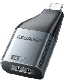 Перехідник Essager EZJHD60-MJ0G-P Dark Gray HDMI to Type-C 4K@60Hz