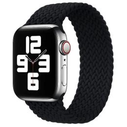 Ремінець для смарт-годинника EpiK Braided Solo Loop (AAA) для Apple watch 38mm/40mm 145mm Black