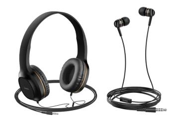 Накладні навушники Hoco W24 Black Gold