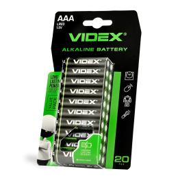 Батарейка Videx LR03 ААА (20/80/800) (1904) Black 20шт