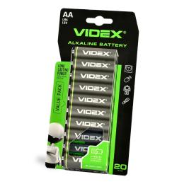 Батарейка Videx LR06 АА (20/80/800) (1897) Black 20шт