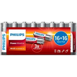 Батарейка Philips Power Alkaline AA (LR6P32FV/10) Red 32 шт