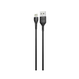 Дата-кабель Grand-X PL01B 1m USB(тато) - Lightning(тато) Black