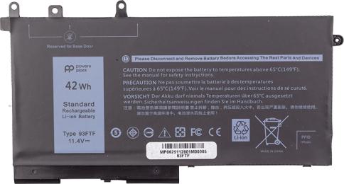 Акумулятор до ноутбука PowerPlant NB442218 DELL Latitude E5280 (3DDDG) 11.4V 3500mAh
