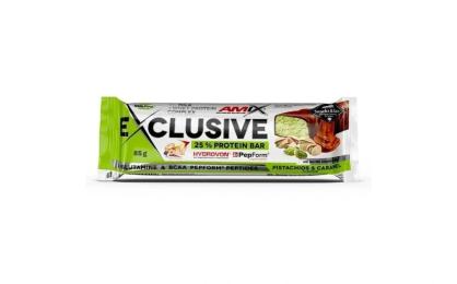 AMIX Exclusive Protein Bar 25% (85 g, pistachios &amp; caramel) (21957-06)