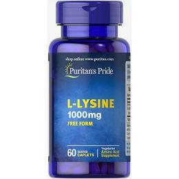 Амінокислота Puritans Pride L-Lysine 1000 mg - 60 Caplets (100-37-8712329-20)