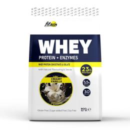 Протеїн FitWin Whey Protein + Enzymes (900 g, creamy vanilla) (23345-06)