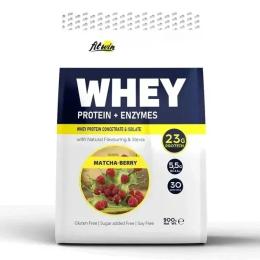 Протеїн FitWin Whey Protein + Enzymes (900 g, matcha-berry) (23345-10)