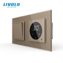 Терморегулятор LIVOLO VL-C7FCMKS1/FCQ1-4AP Gold