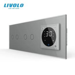 Терморегулятор LIVOLO VL-C7FC2SZ2/FCQ1Z2/FCQ1Z2-6IP Gray