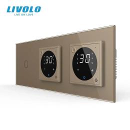 Терморегулятор LIVOLO VL-C7FC1Z2/FCQ1Z2/FCQ1Z2-6AP Gold