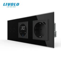 Терморегулятор LIVOLO VL-C7FC2Z2/FCQ1Z2/FCTF16A.UC18W-6BP Black