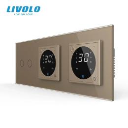 Терморегулятор LIVOLO VL-C7FC2Z2/FCQ1Z2/FCQ1Z2-6AP Gold