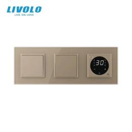 Терморегулятор LIVOLO VL-C7FCMKS2/FCMKS2/FCQ1-6AP Gold