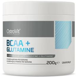 Аміноксилота  OstroVit BCAA + Glutamine (200 g, grapefruit) (08464-04)