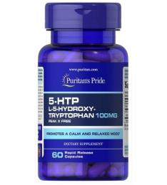 Амінокислота  Puritans Pride 5-HTP 100 mg (60 caps) (08812-01)