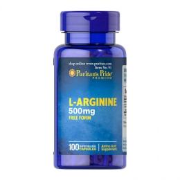 Амінокислота  Puritans Pride L-Arginine 500 mg (100 caps) (08804-01)