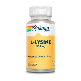 Амінокислота Solaray L-Lysine 500 mg (60 veg caps) (19379-01)