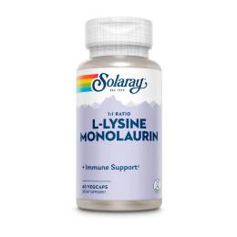 Амінокислота Solaray L-Lysine Monolaurin (60 veg caps) (60 veg caps) (22558-01)