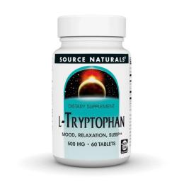 Амінокислота Source Naturals L-Tryptophan 500 mg (60 tab) (24619-01)