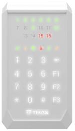 Клавіатура для сигналізації Tiras K-PAD16 + White