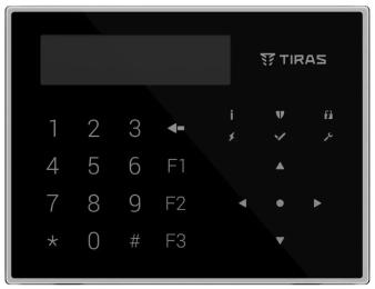 Клавіатура для сигналізації Tiras K-GLCD + Black