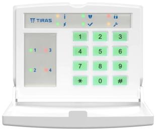 Клавіатура для сигналізації Tiras K-LED4