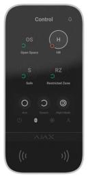 Клавіатура для сигналізації Ajax Superior KeyPad TouchScreen Fibra White