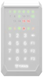 Клавіатура для сигналізації Tiras K-PAD16 White