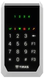 Клавіатура для сигналізації Tiras K-PAD4 + Black