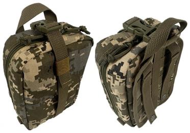 Тактичний підсумок EasyFit аптечка швидкознімна тактична MOLLE для РПС, разгрузки або жилету Pixel ЗСУ MM-14 (EF-1408-10)