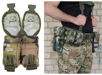 Тактичний підсумок EasyFit гранатний подвійний (MOLLE, підсумок для гранат на розгрузку, жилет, РПС) MultiCam (EF-1409-4)