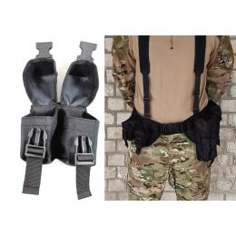 Тактичний підсумок EasyFit гранатний подвійний (MOLLE, підсумок для гранат на розгрузку, жилет, РПС) Black (EF-1404-4)