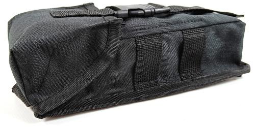 Тактичний підсумок EasyFit під два магазини АК одинарний закритий MOLLE, підсумок на розгрузку, жилет, РПС Black (EF-1404-2)